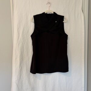 Dex Black Sleeveless Blouse
